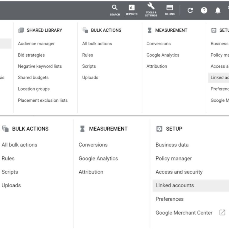 google ads analytics linking