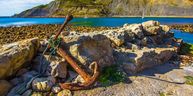 Anchor by the sea