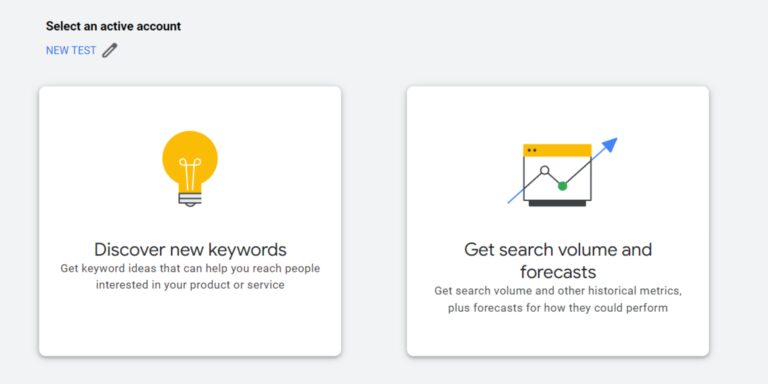 Google Ads Keyword Planner Discover New Keywords